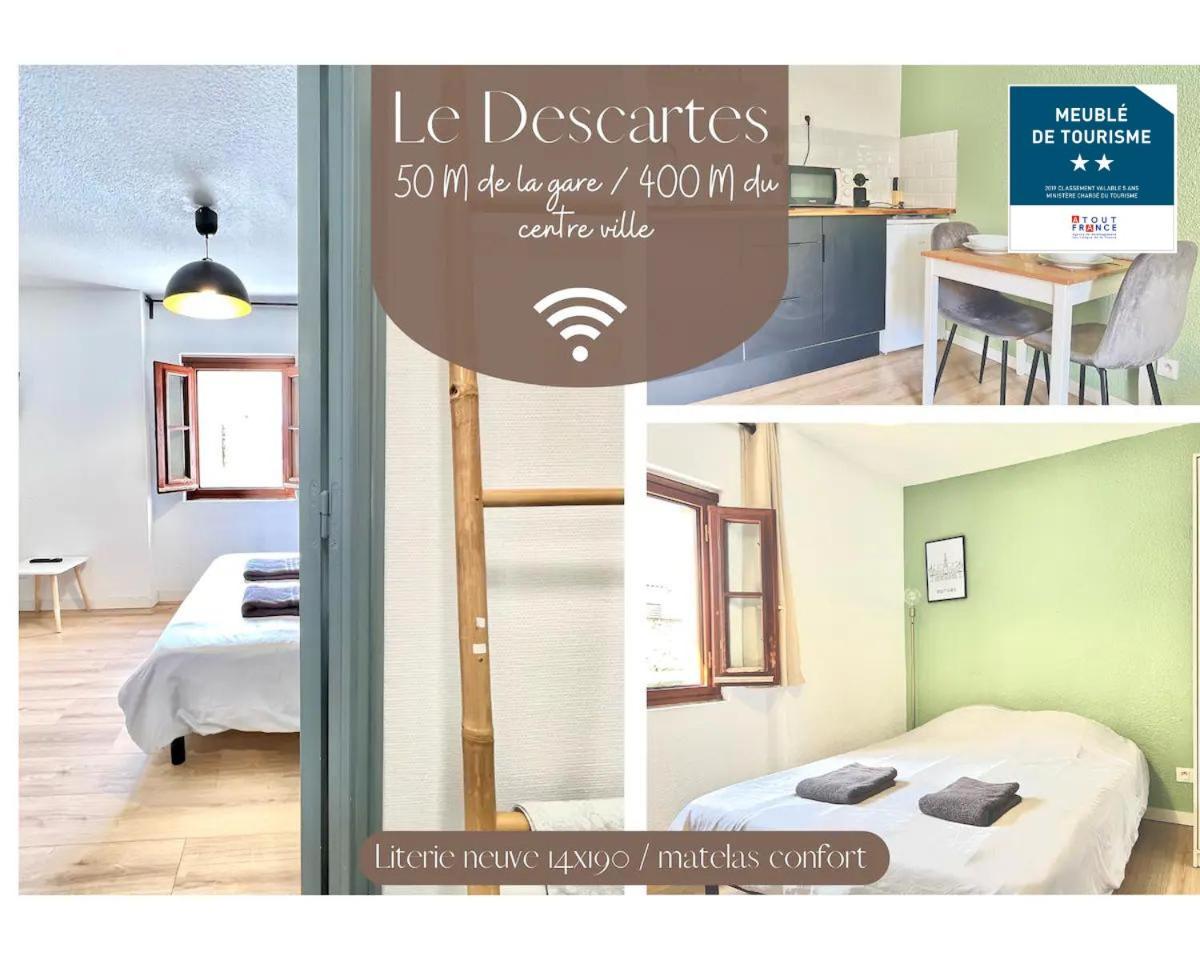 Le Descartes, A 50M De La Gare Fibre/Tv Connecte Daire Puvatya Dış mekan fotoğraf